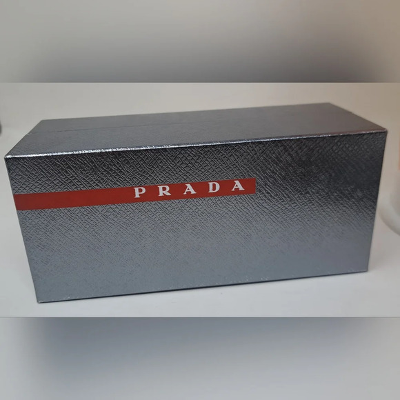NWT Prada Linea Rossa Black Black Sport Rectangle SPS 04O 1BO-1A1 58-16-140 - Picture 3 of 16